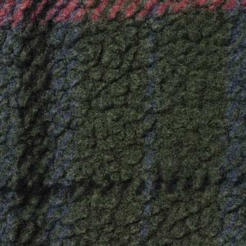 Red Plaid Knit, Polyester