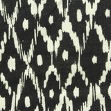 Black Abstract-Ikat Knit, Viscose