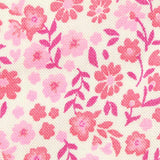 Pink Floral Woven, Viscose — texture