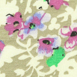Pink Flowers Knit, Viscose — texture