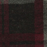 Dark Grey Bold-Plaid Jacquard, Poly-Viscose