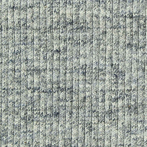 Light Grey Marl Rib Knit, Poly-Cotton, 365 gsm