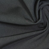 Polyester Stretch Sateen Fabric, 240 gsm — Black