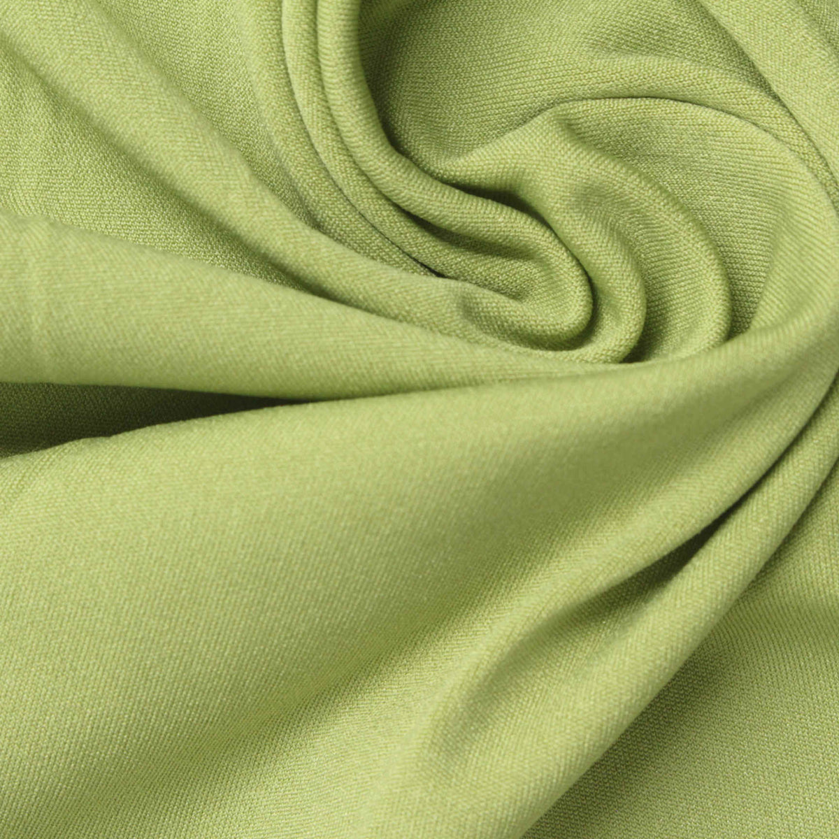 Polyester Stretch Sateen Fabric, 240 gsm — Green