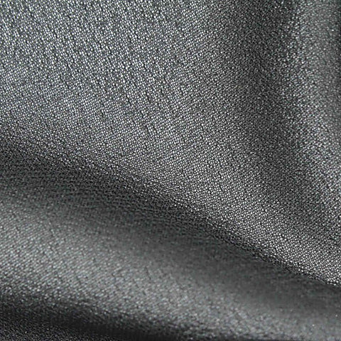 100% Polyester Chiffon Fabric, 92 gsm, 145 cm — Black