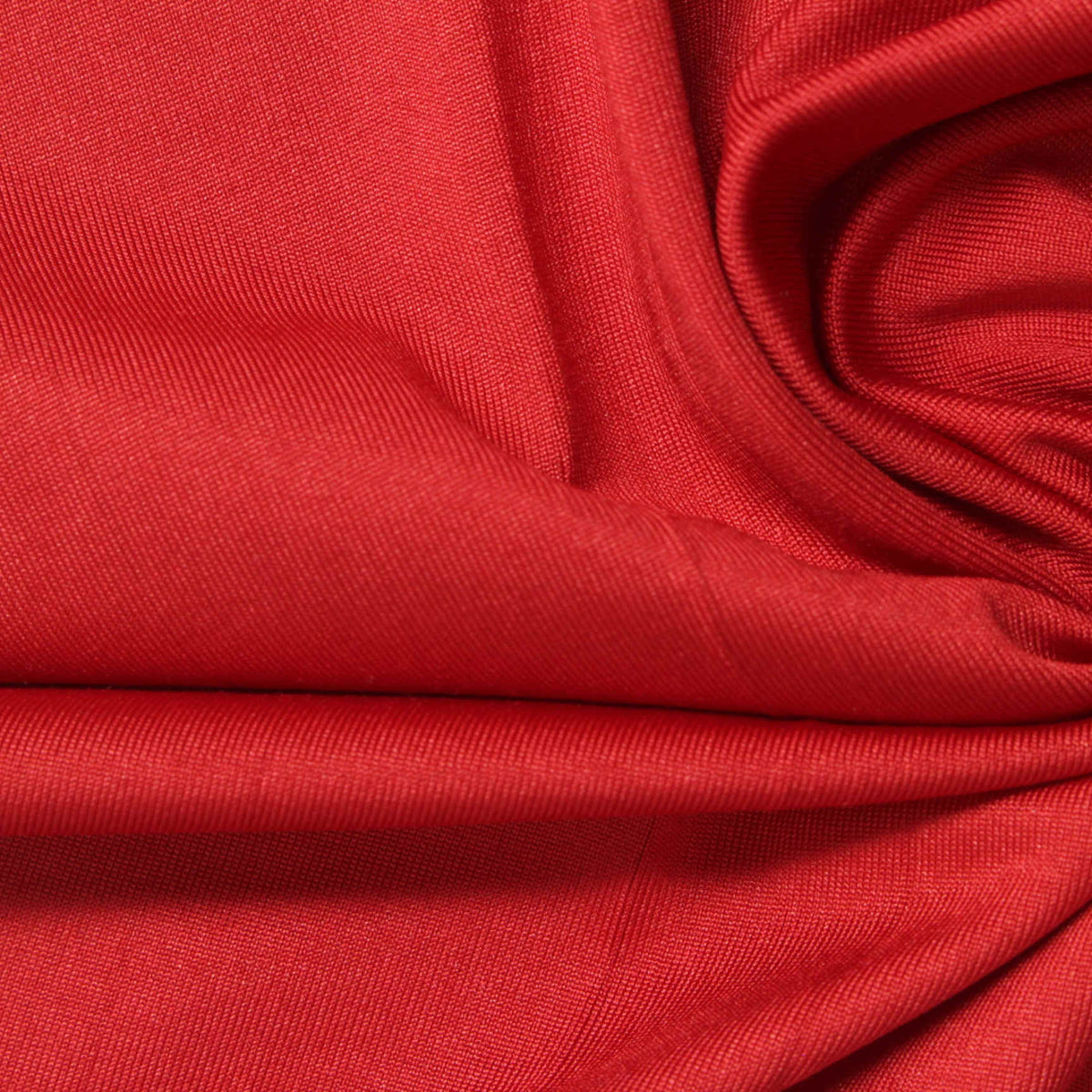 Polyester Stretch Milk Silk Knit Fabric, 230 gsm — Red