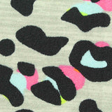 Black Leopard Milk Silk Knit, Polyester — texture