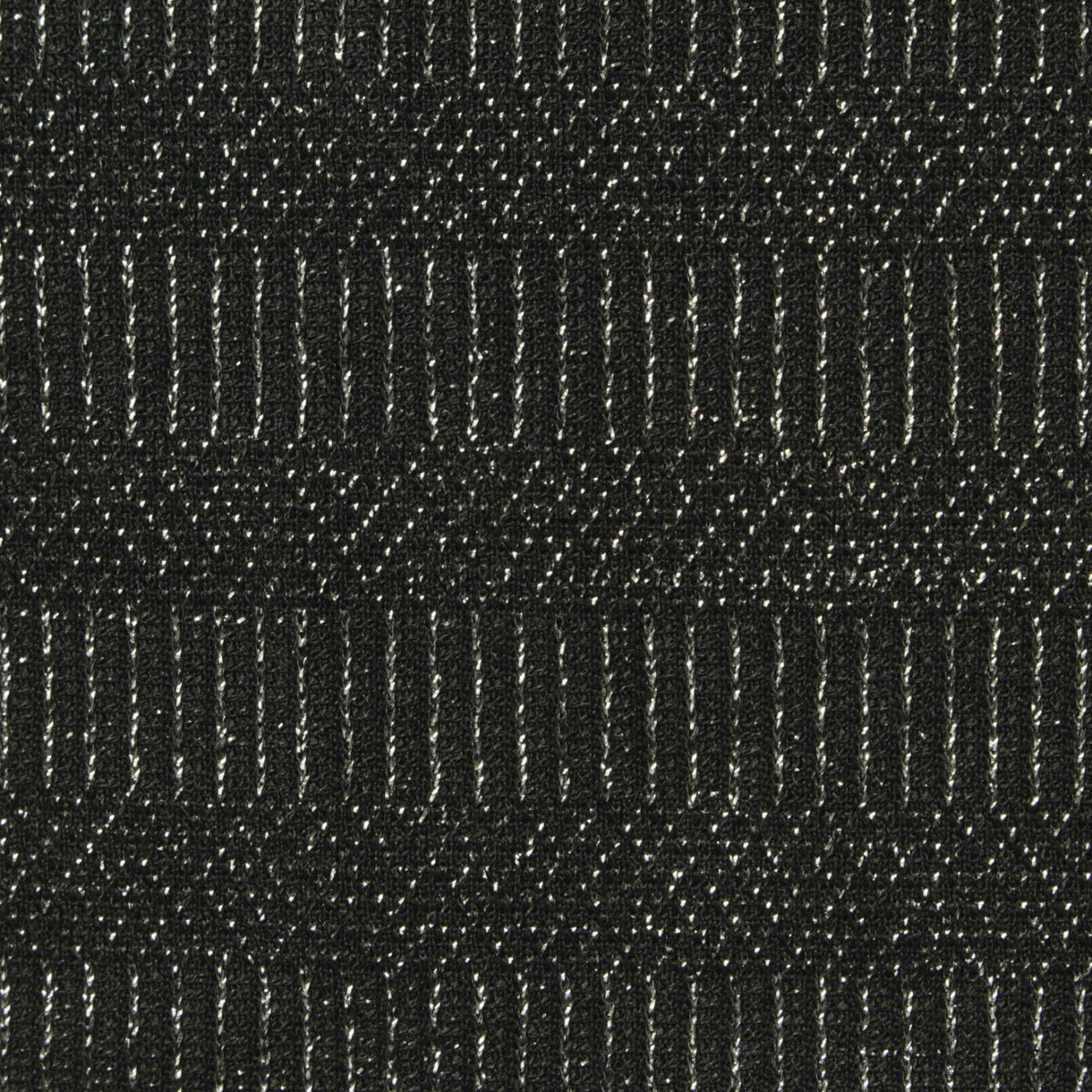 Black Vertical-Line Jersey Knit, Viscose