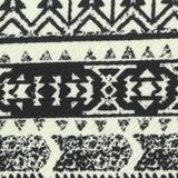 Black Geometric Crepe, Viscose