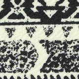Black Geometric Crepe, Viscose — texture