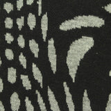 Black Abstract-Animal Print Knit, Poly-Viscose