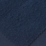 Brushed Polyester Stretch French Terry Fabric, 255 gsm — Navy