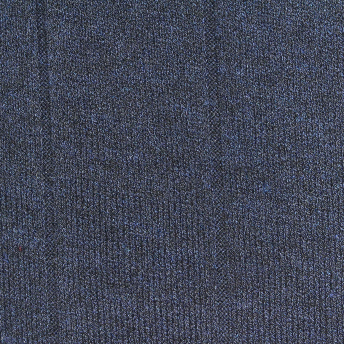 Dark Blue Marl Rib Knit, Viscose-Acrylic