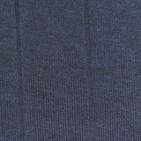 Dark Blue Marl Rib Knit, Viscose-Acrylic