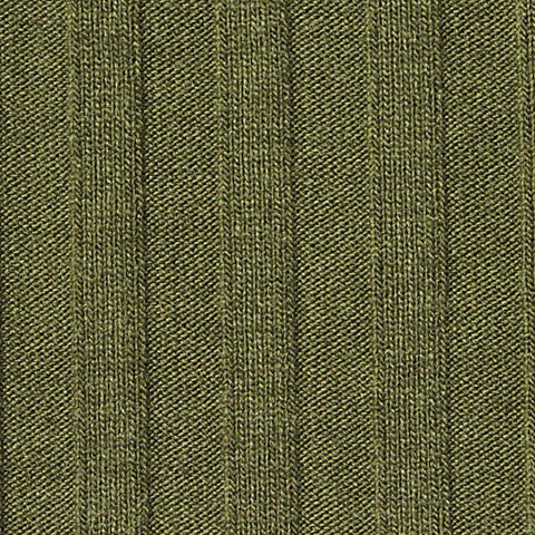 Polyester Viscose Stretch Rib Knit Fabric, 220 gsm, 155 cm — Green