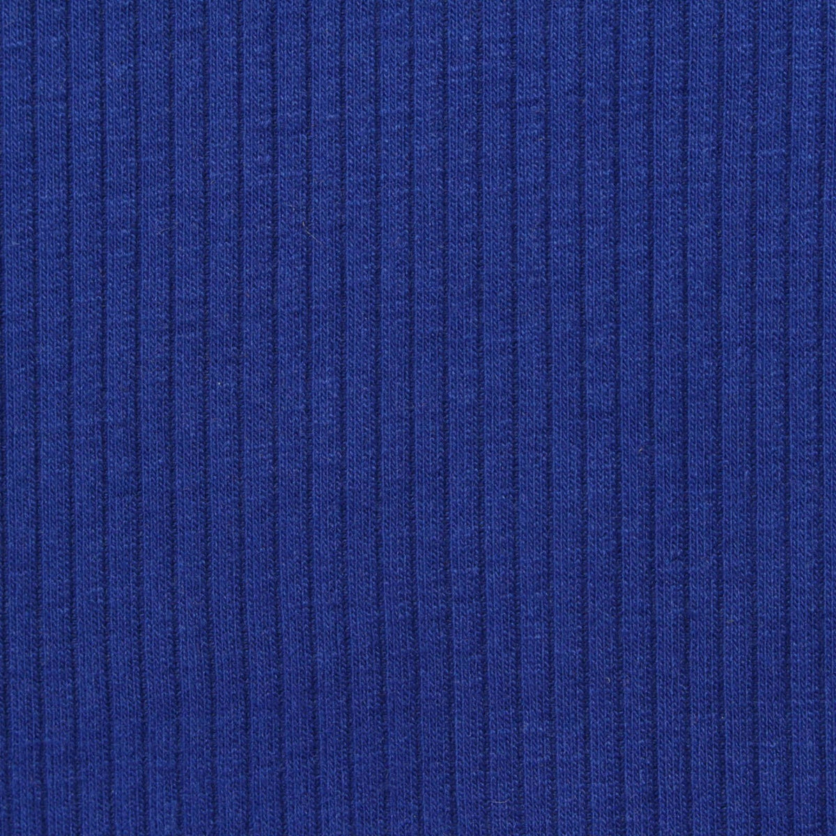 Polyester Viscose Stretch Rib Knit Fabric, 270 gsm, 145 cm — Blue