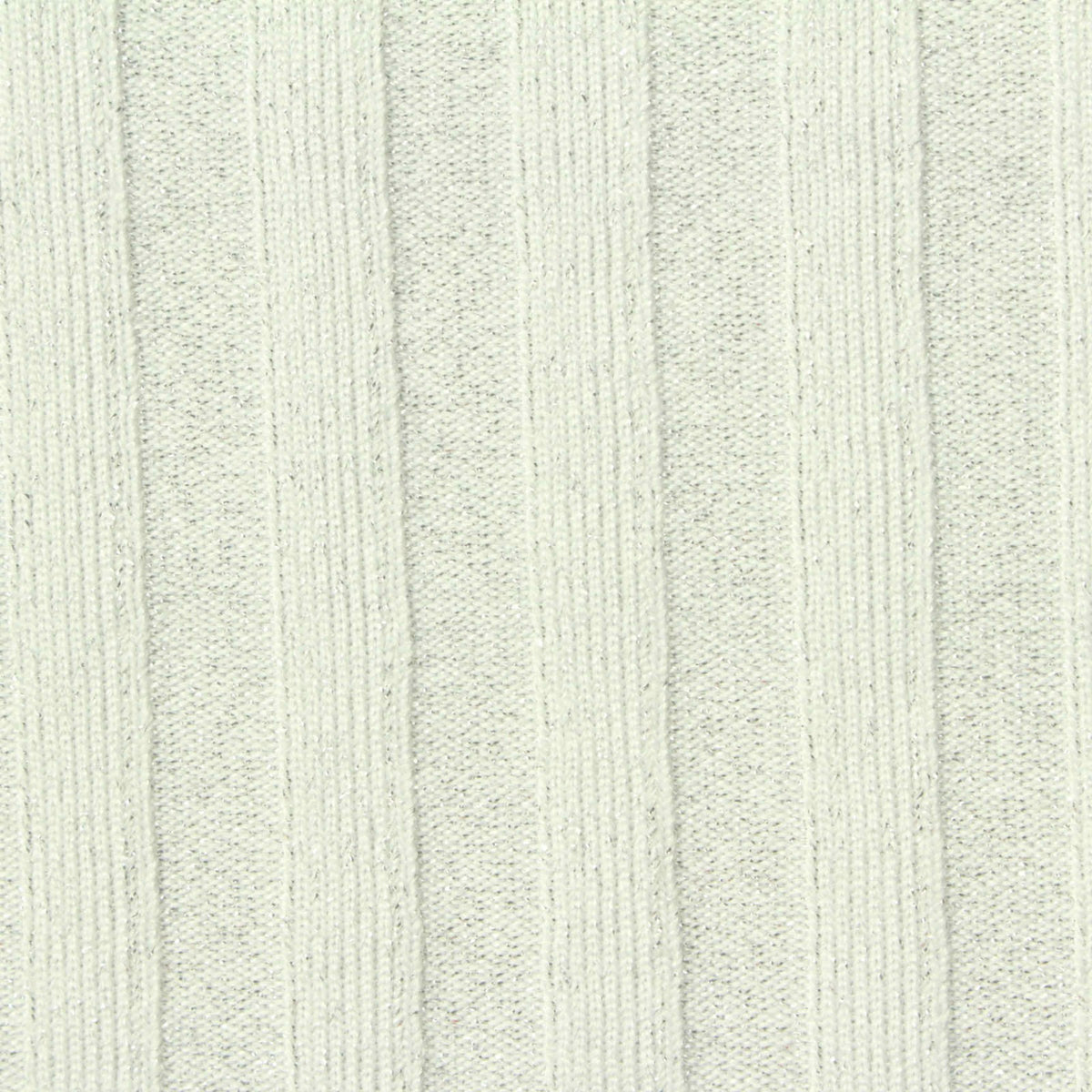 Light Grey Marl Rib Knit, Poly-Metallic