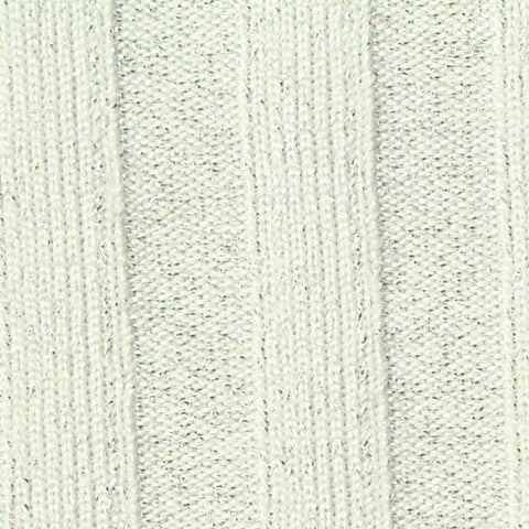 Light Grey Marl Rib Knit, Poly-Metallic