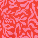 Pink Floral Jersey Knit, Cotton
