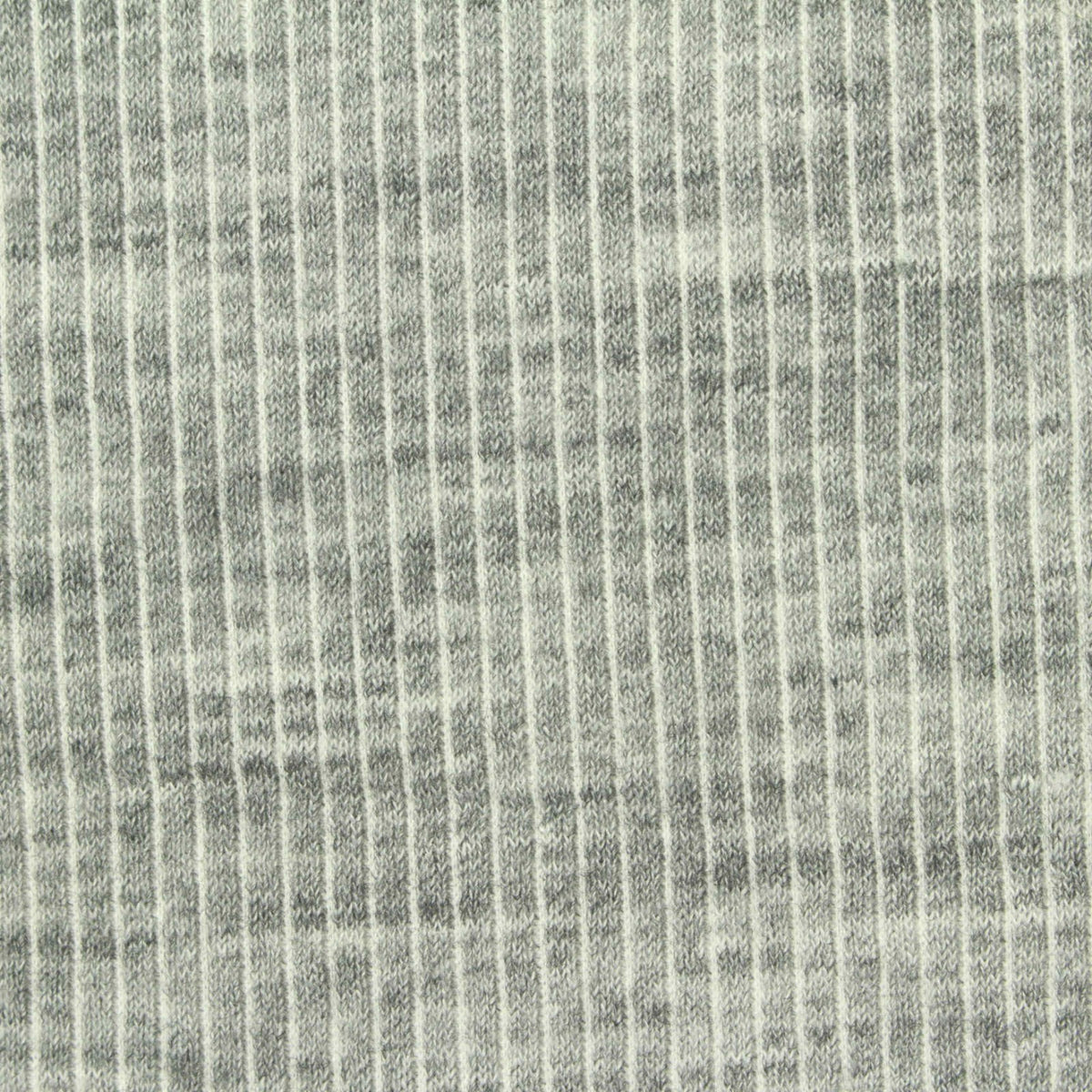 Grey Marl Rib Knit, Poly-Viscose, 180 gsm, 150 cm