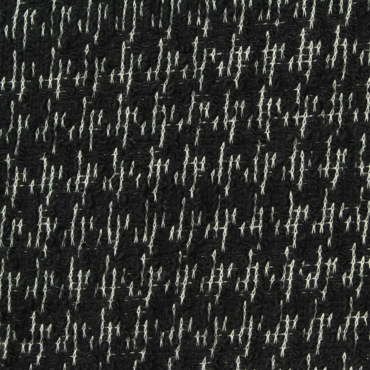 Black Marl Bouclé, Poly-Cotton, 260 gsm