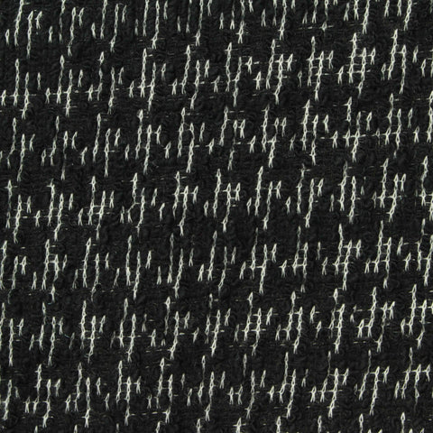 Black Marl Bouclé, Poly-Cotton, 260 gsm