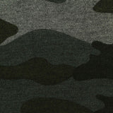 Grey Camo French Terry, Viscose-Cotton