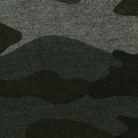 Grey Camo French Terry, Viscose-Cotton