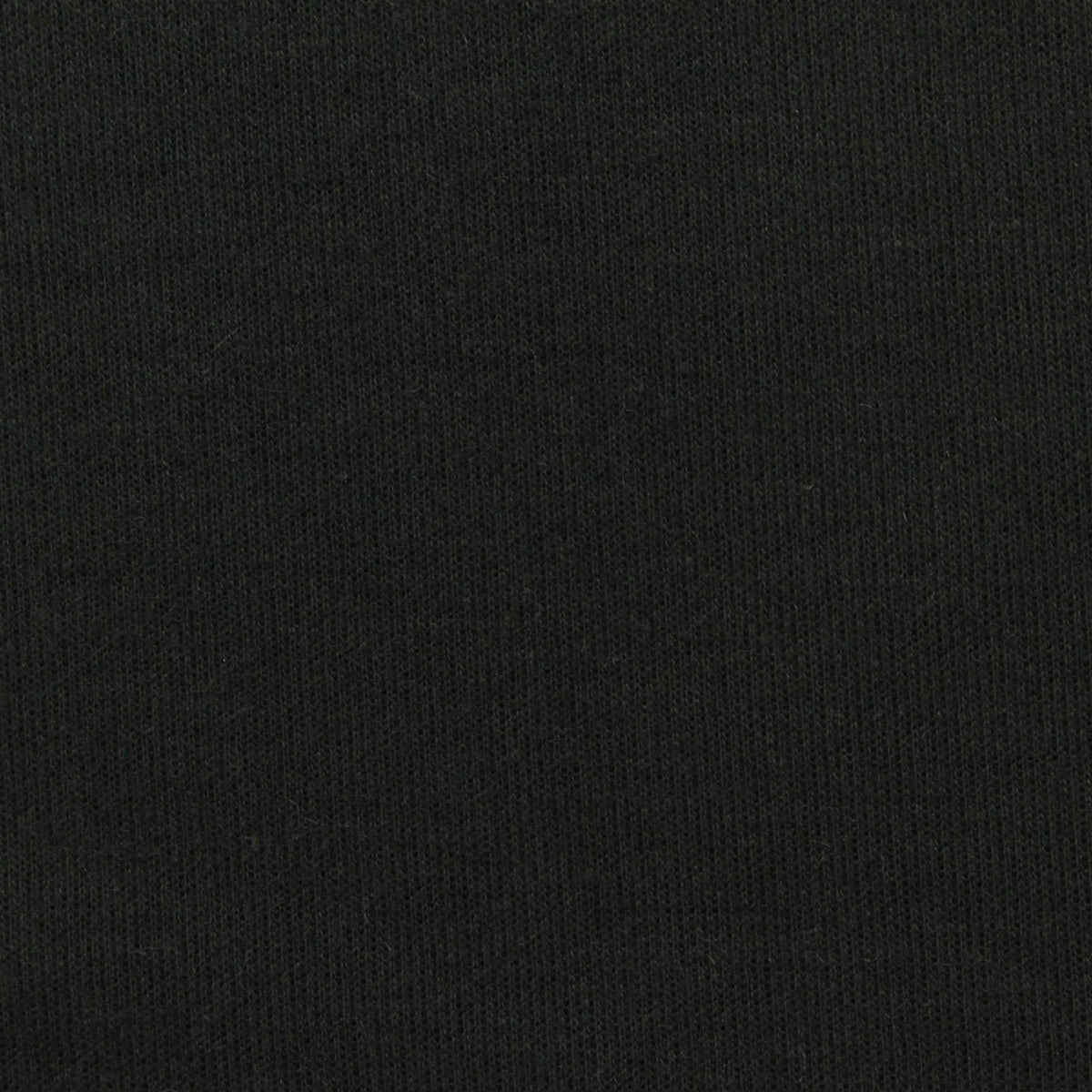 Brushed Polyester Cotton Scuba Knit Fabric, 250 gsm, 165 cm — Black