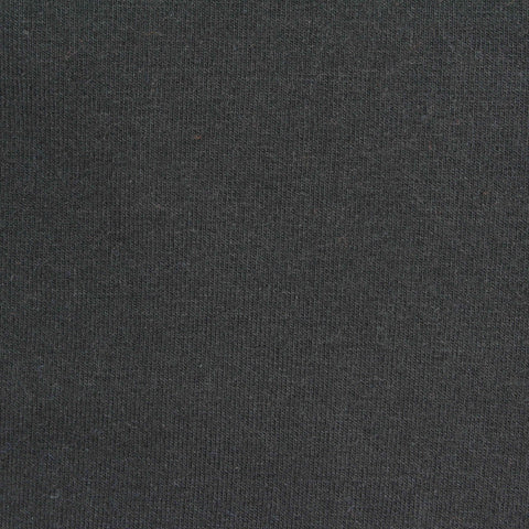 Brushed Cotton Stretch Rib Knit Fabric, 406 gsm, 170 cm — Grey