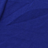 Brushed Cotton Polyester Stretch Rib Knit Fabric, 340 gsm, 175 cm — Blue