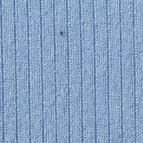 Brushed Polyester Stretch Rib Knit Fabric, 342 gsm, 325 cm — Blue