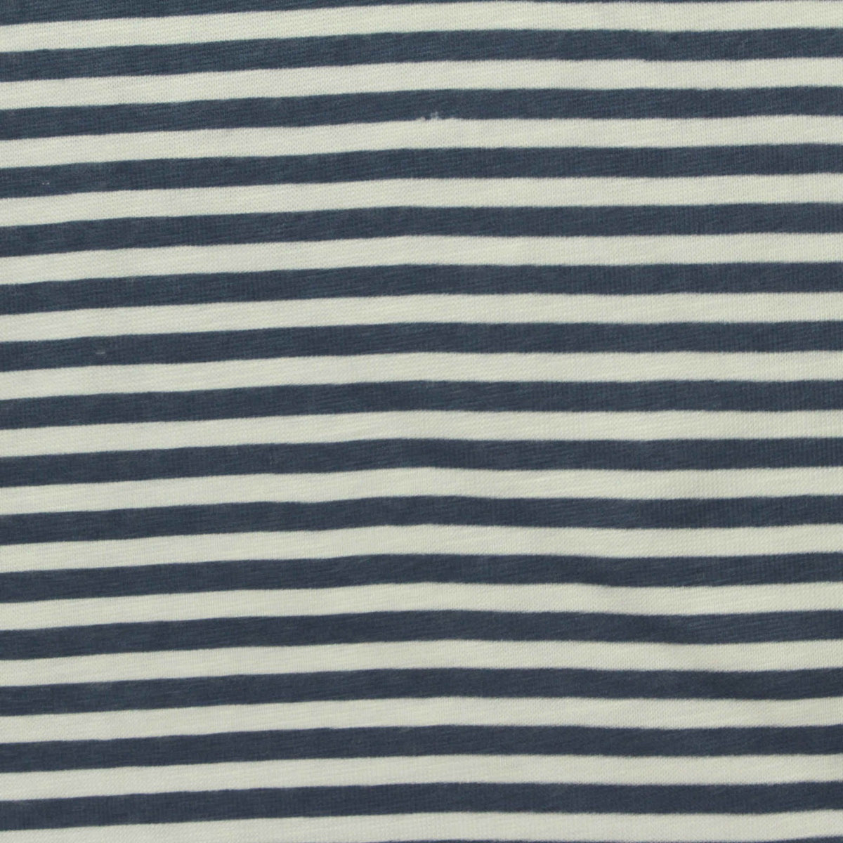 Navy Stripes Jersey Knit, Bamboo-Cotton