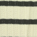 Dark Grey Horizontal-Stripe Chunky Knit, Cotton-Poly