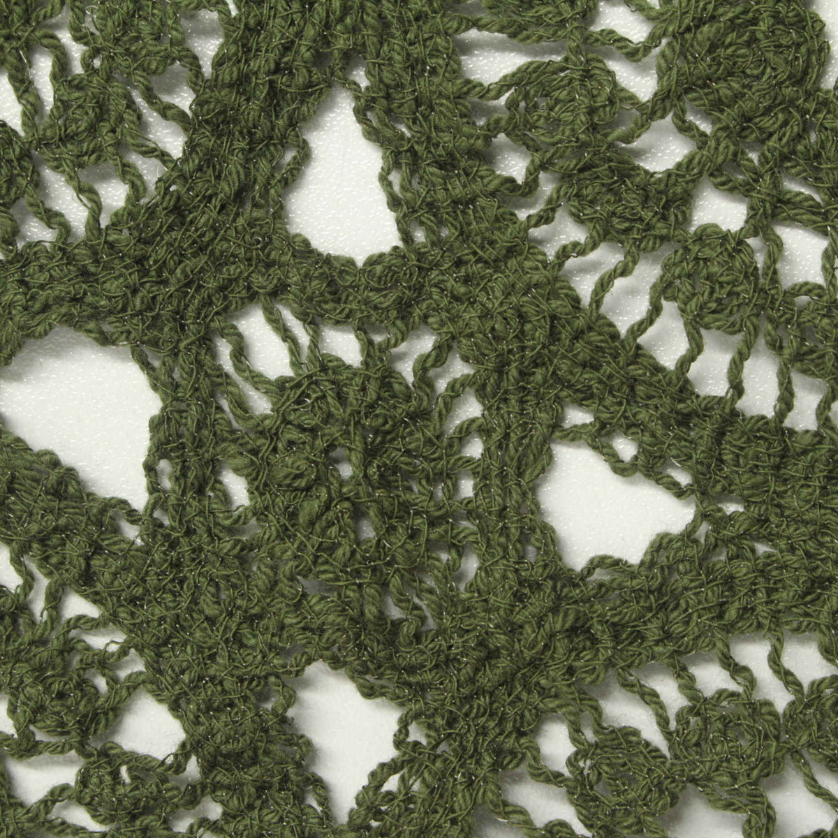 Olive Openwork Knit, Cotton