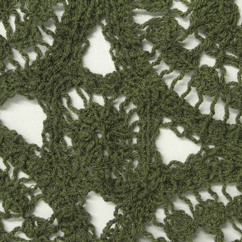 Olive Openwork Knit, Cotton