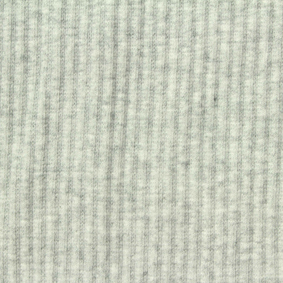 Heather Rib Knit Fabric, 250 gsm, 140 cm — Grey