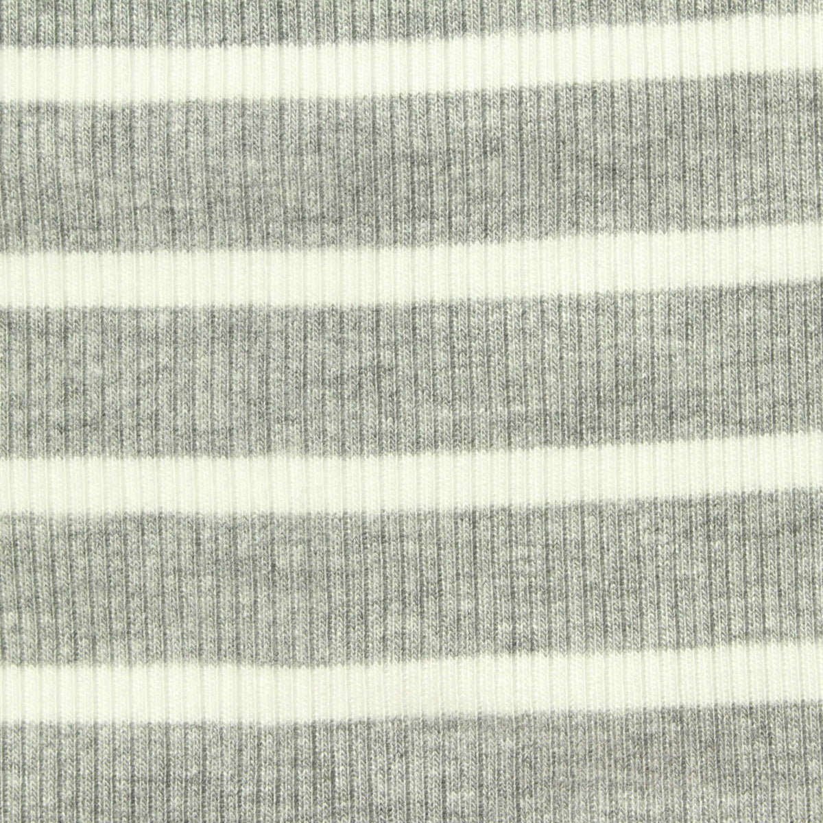 Grey Marl Rib Knit, Viscose, 235 gsm