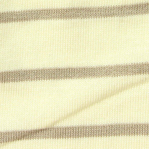 Light Brown Horizontal-Stripe Jersey Knit, Viscose