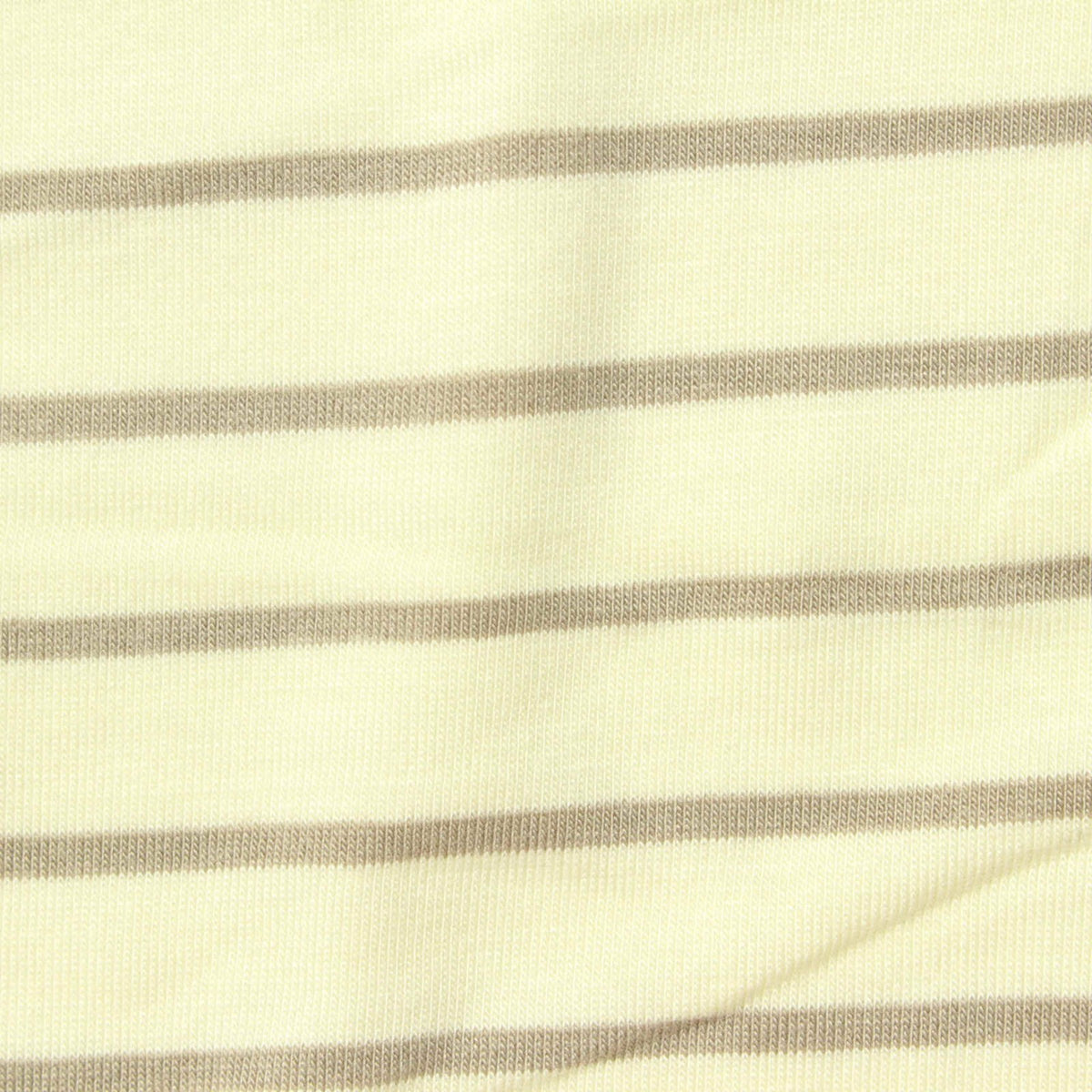 Light Brown Horizontal-Stripe Jersey Knit, Viscose