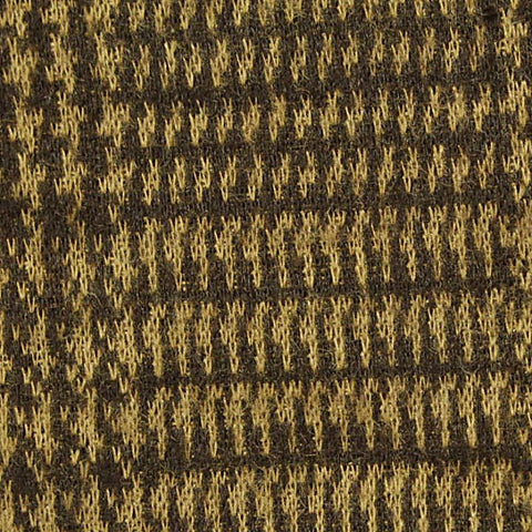 Plaid Polyester Stretch Knit Fabric, 235 gsm, 180 cm — Brown