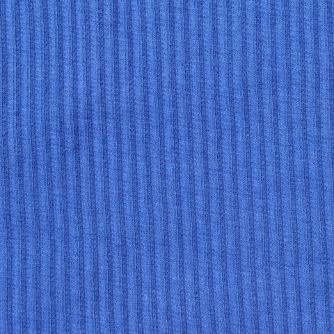 Rib Knit Fabric, 260 gsm, 110 cm — Blue, ref EF-248941