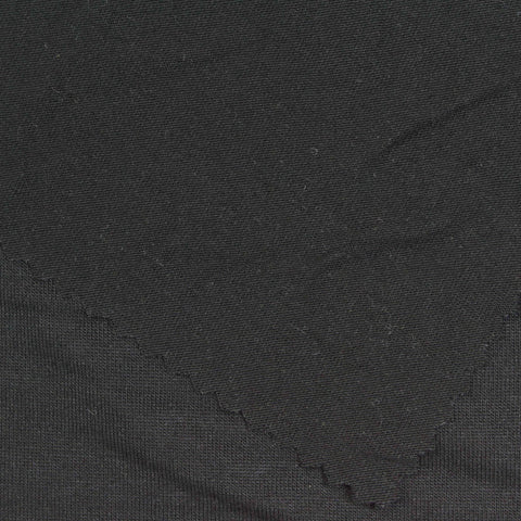 Polyester Stretch Jersey Knit Fabric, 150 gsm, 175 cm — Black, ref EF-248945