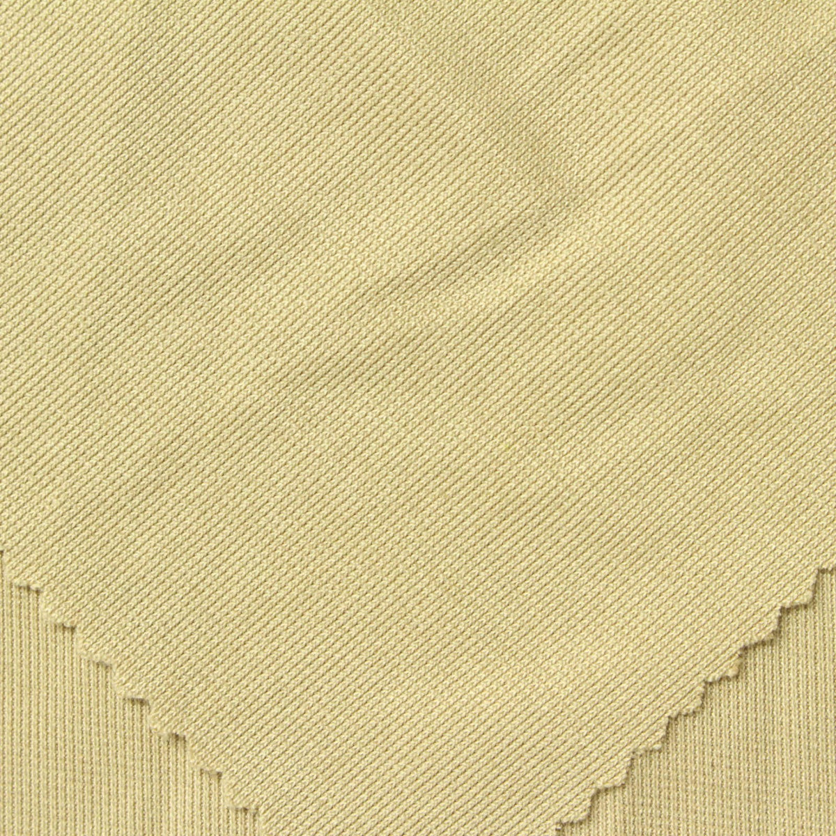 Polyester Stretch Rib Knit Fabric, 225 gsm, 160 cm — Khaki