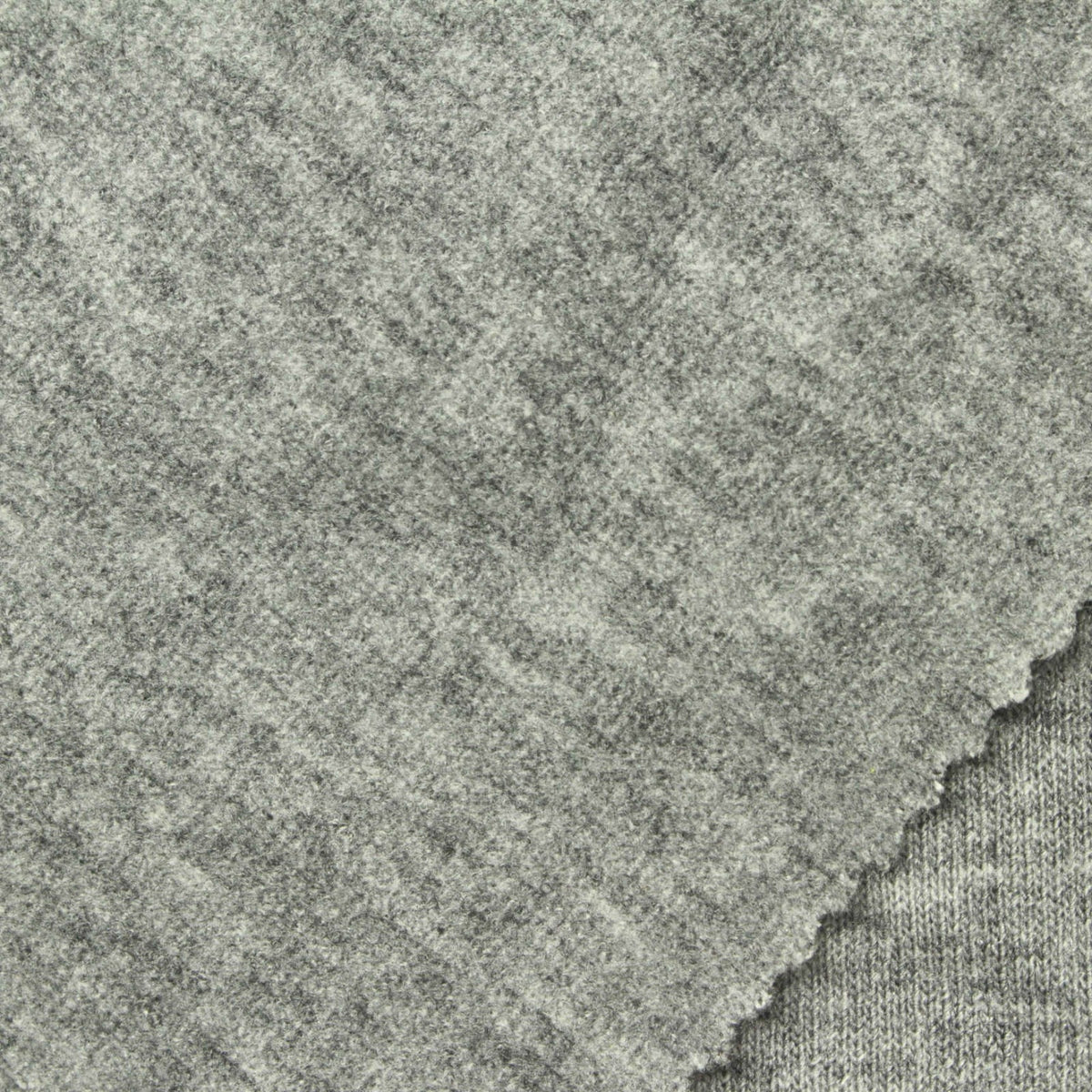 Heather Grey Marl French Terry, Polyester, 280 gsm