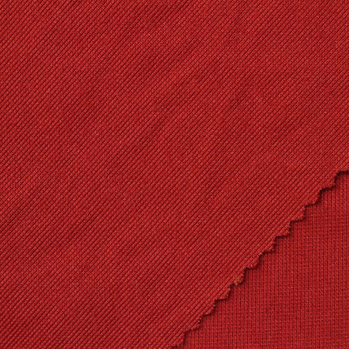 Polyester Stretch Rib Knit Fabric, 260 gsm, 165 cm — Red