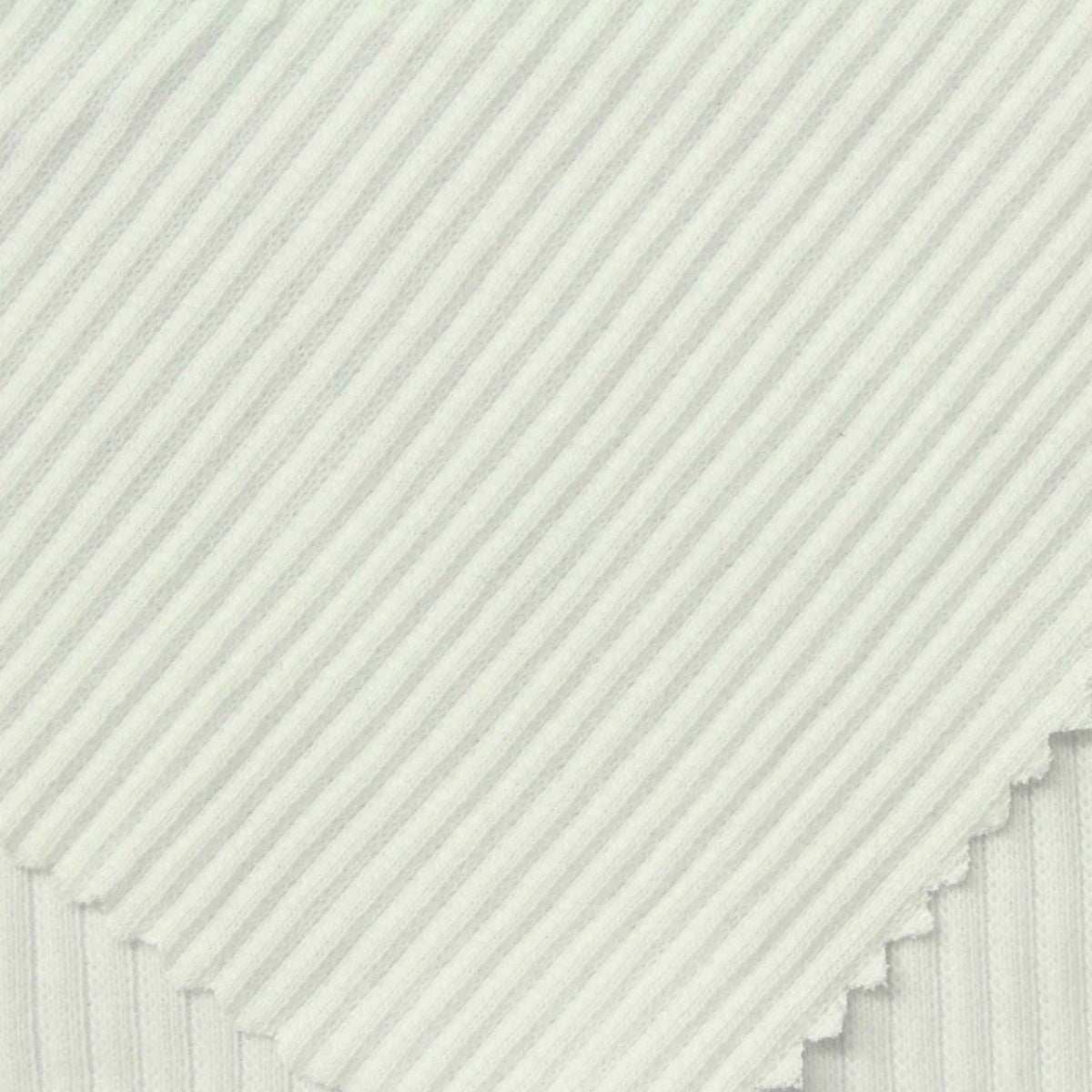 Rib Knit Fabric, 260 gsm, 110 cm — White