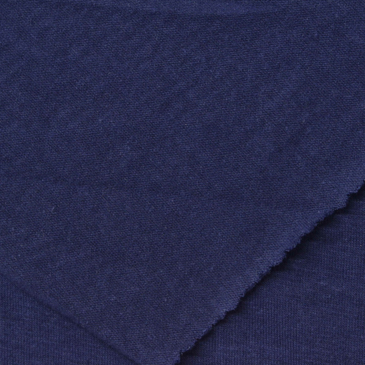 Cotton Polyester Stretch Jersey Knit Fabric, 160 gsm, 150 cm — Navy