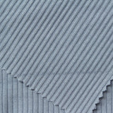 Viscose Stretch Rib Knit Fabric, 410 gsm, 120 cm — Blue