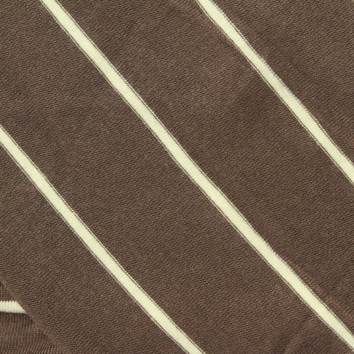 Brown Stripe Jersey Knit, Viscose